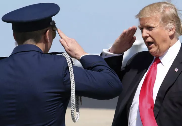 Donald Trump (d). Foto: AP