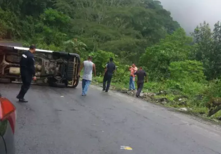 En medio de la vía. Foto: Leonardo Machuca G.