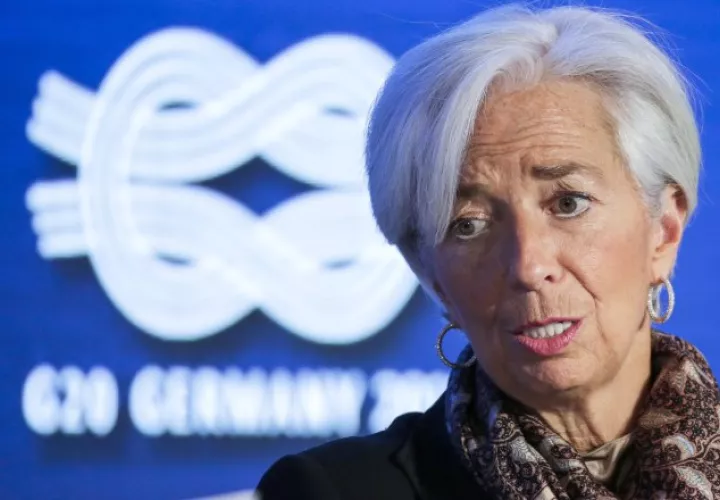 Lagarde citó los efectos de la ralentización  en el comercio. /Foto Efe