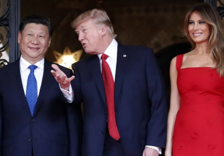 Trump se reunió con el presidente chino Xi Jinping, en Florida. /Foto EFE