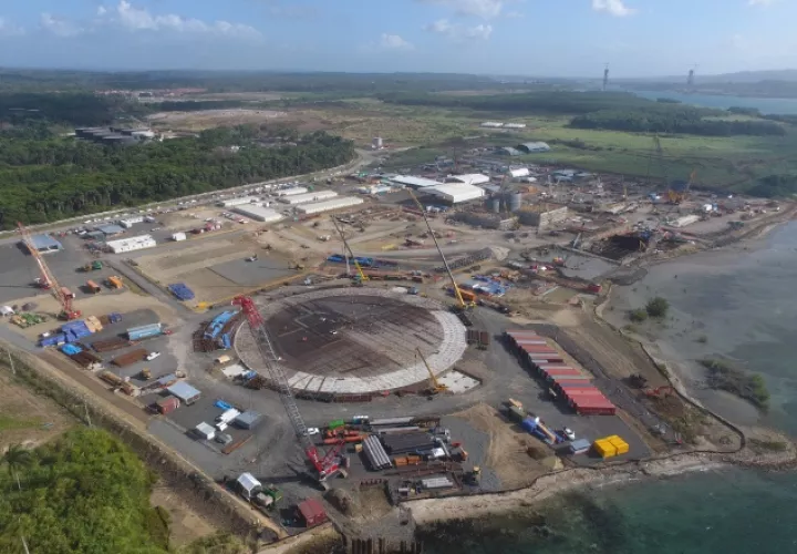 La construcción de la planta de gas natural tiene un costo de $1,150 millones. /Foto Cortesía