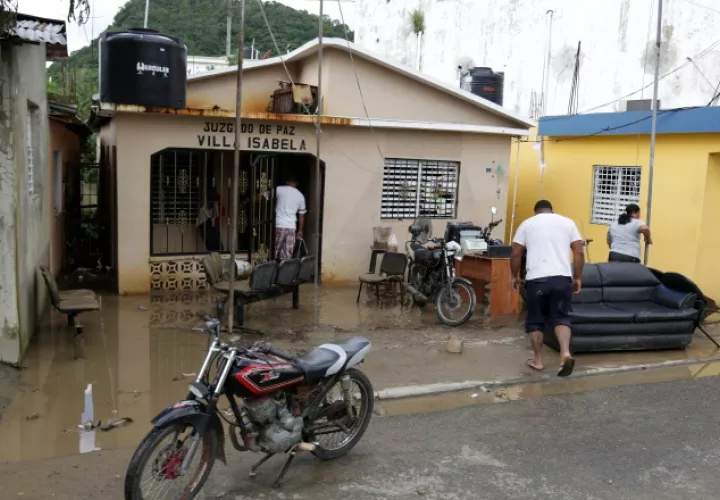 Un informe indicó que las lluvias han afectado 117 viviendas. /Foto EFE