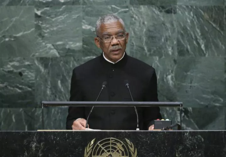 El presidente de Guyana, David Granger.  EFE