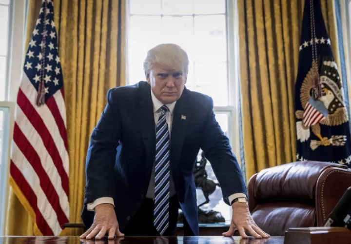 Trump trata de enfrentar a sus detractores. /Foto EFE