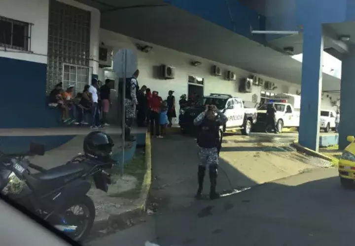 Los heridos cuando llegaban al hospital. Foto: Delfia Cortez.  