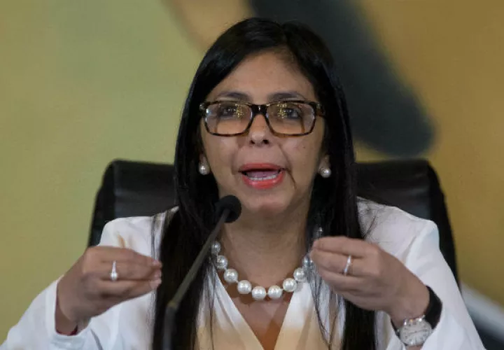 Delcy Rodríguez. Foto/ AP