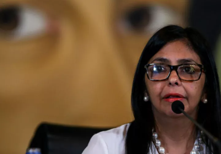 Canciller de Venezuela Delcy Rodríguez. 