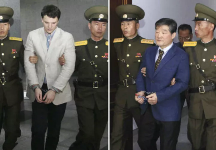  Otto Warmbier y Kim Dong Chul, otros detenidos. Foto/ AP