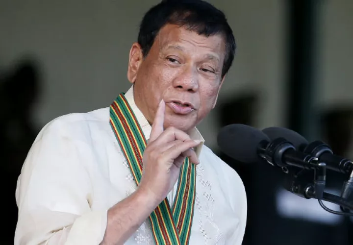 Rodrigo Duterte, nuevamente amenaza a los terroristas. FOTO/EFE