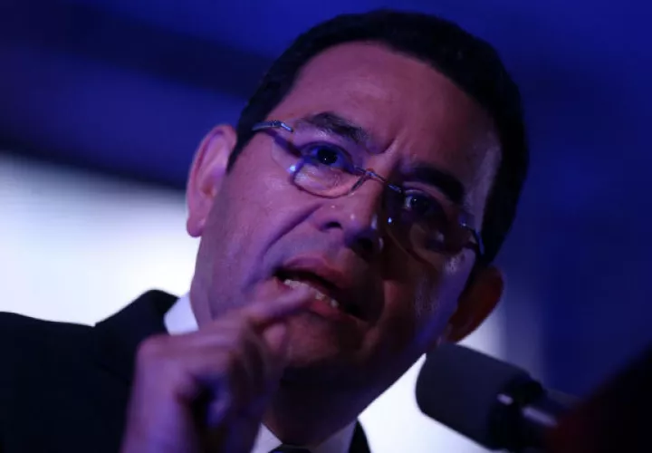 El cómico Jimmy Morales logró la presidencia de Guatemala en el 2015. FOTO/EFE