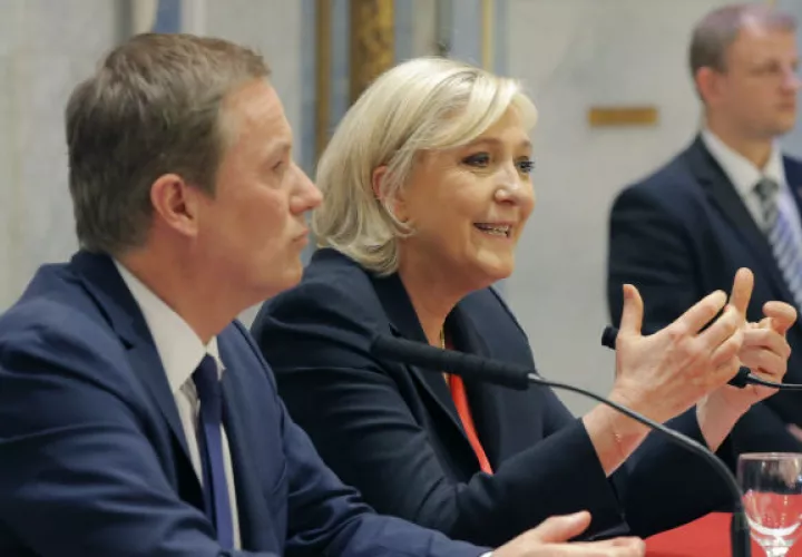 Marine Le Pen candidata ultraderechista para las presidenciales francesas. FOTO/AP