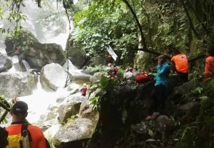 Estaba en el fondo de la cascada. Foto: José Manuel Adames 
