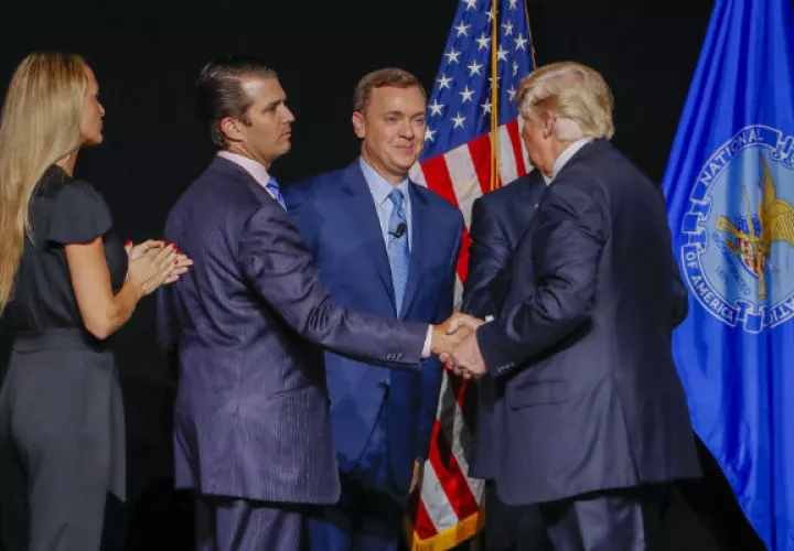 Donald  Trump, el primer mandatario que habla en el cónclave anual de la asociación de armas en más de 30 años. FOTO/EFE