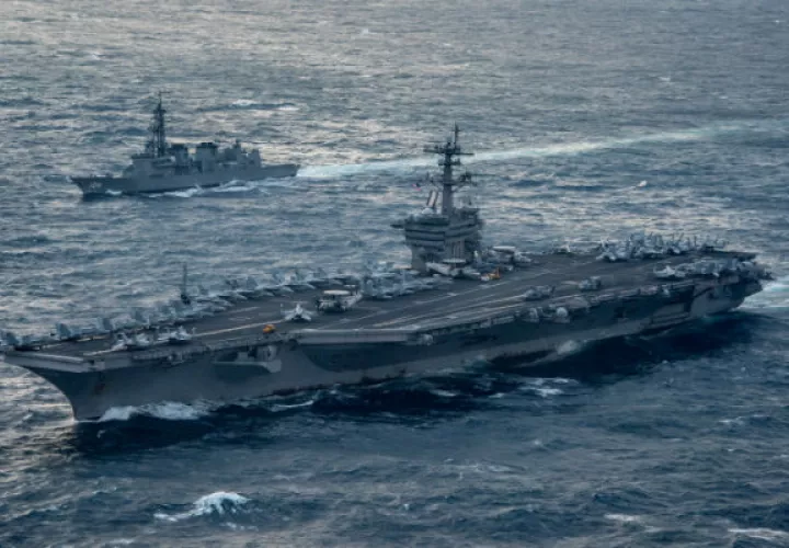 Portaaviones USS Carl Vinson está bajo el control de la Tercera Flota (Pacífico Oriental). FOTO/AFP 