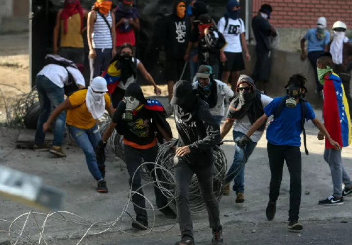 Manifestación en Caracas. Foto/ EFE