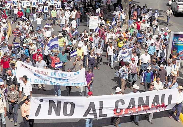 Crece oposición por el canal de Nicaragua. /Foto EFE