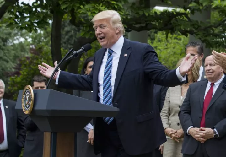 Una de las propuesta de Trump no fue aprobada por los demócratas. Efe