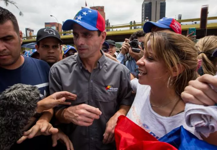 El líder opositor Henrique Capriles, precisa que la constituyente es una burla para el país. /Foto EFE