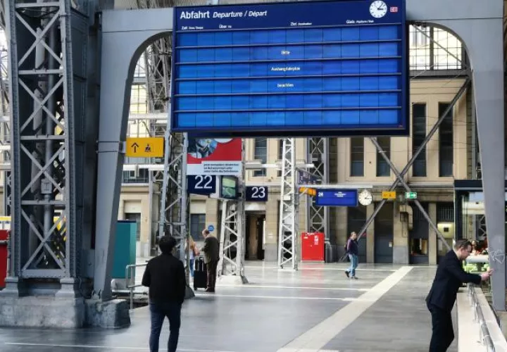 El sistema ferroviario de Alemania fue seriamente afectado. /Foto AP