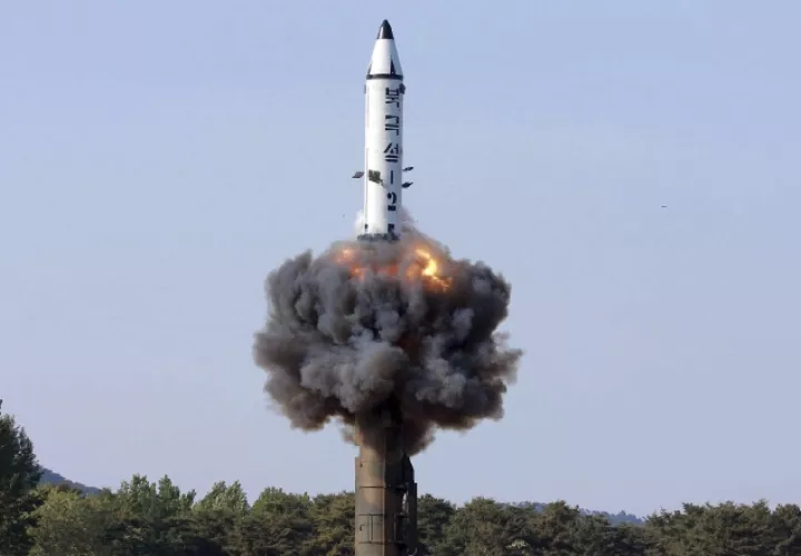 Corea del Norte ha realizado siete lanzamientos  de misiles en las últimas fechas. /Foto AP