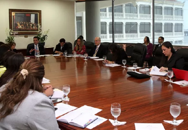 En la reciente visita del Gafilat a  Panamá. /Foto Cortesía