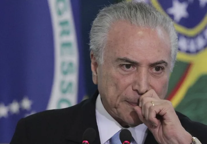 Hay serias acusaciones contra el presidente Temer por supuesta corrupción.