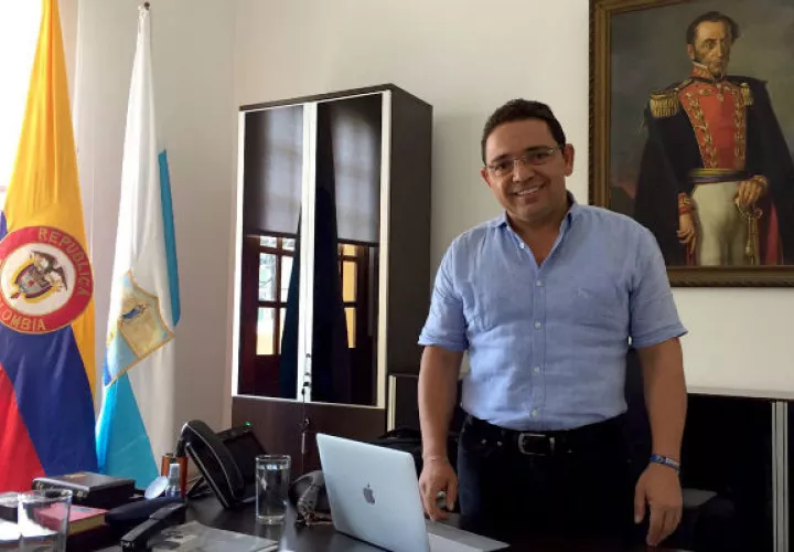 Rafael Martínez., alcalde de Santa Marta. Foto/ EFE