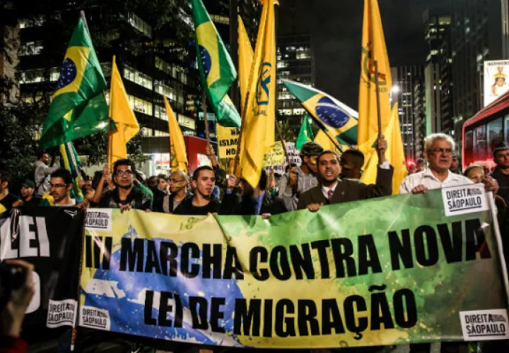 Protesta antiinmigrantes. Foto: EFE 