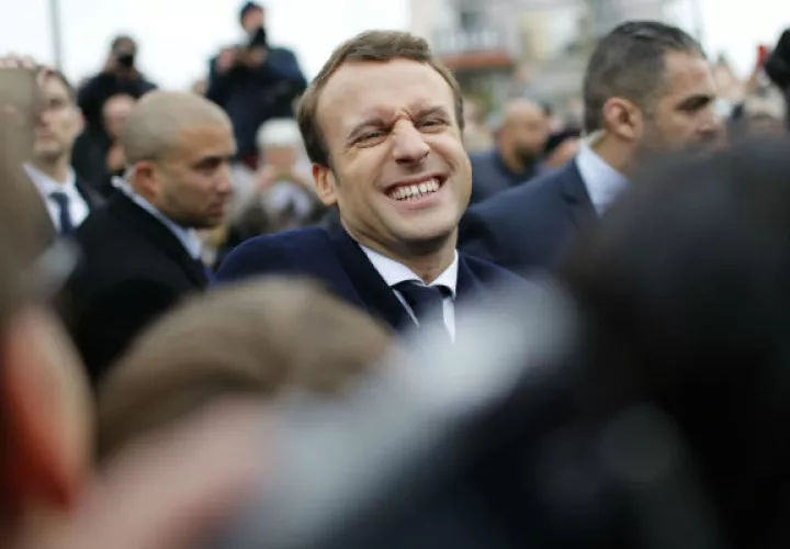 Emmanuel Macron, registró números por encima de las encuestas. FOTO/AP