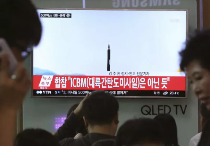 Hace una semana Corea del Norte llevó a cabo un lanzamiento de un misil de mediano alcance. FOTO/AP