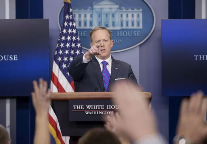 Sean Spicer, portavoz de la Casa Blanca.