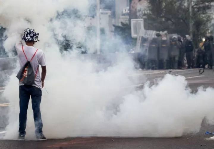 Enfrentamientos en Caracas. Foto: Archivo