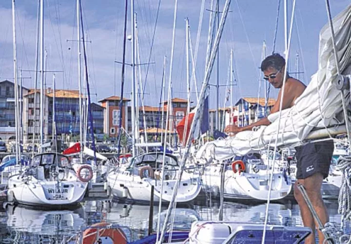 Puerto deportivo de la localidad de Hendaya