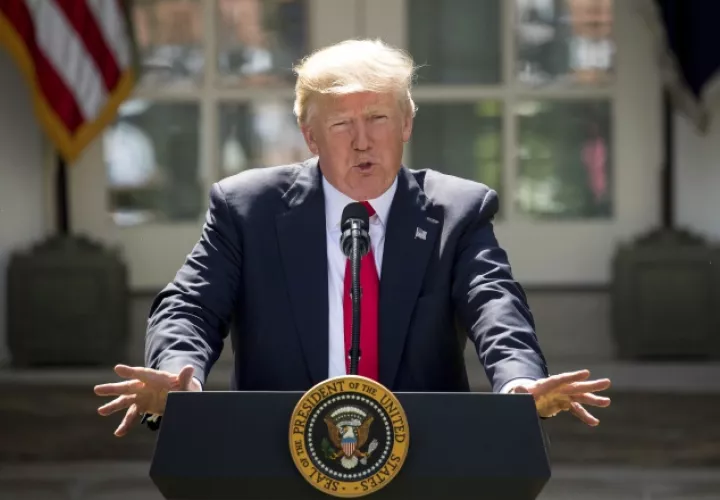 El presidente Donald Trump, asegura que nadie frenará el crecimiento de EE.UU. /Foto AP