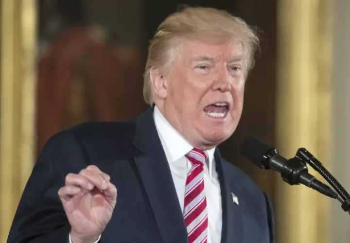 La medida fue anunciada  por Trump en la Sala Este de la Casa Blanca. /Foto EFE 