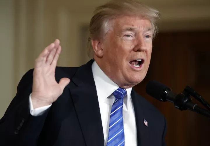 El presidente Donald Trump, dijo que habrá mayor seguridad para los estadounidenses. /Foto AP