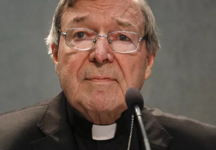 El cardenal George Pell prepara su defensa. AP