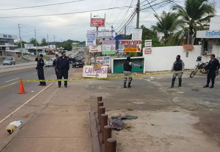 Área donde fue baleado. Foto: Raimundo Rivera. 