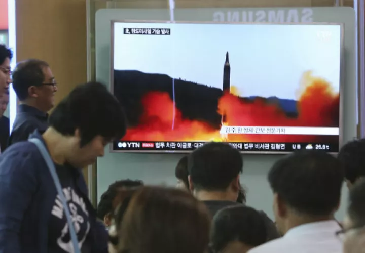 Corea del Norte ejecuta un nuevo ensayo misilístico. FOTO/AP