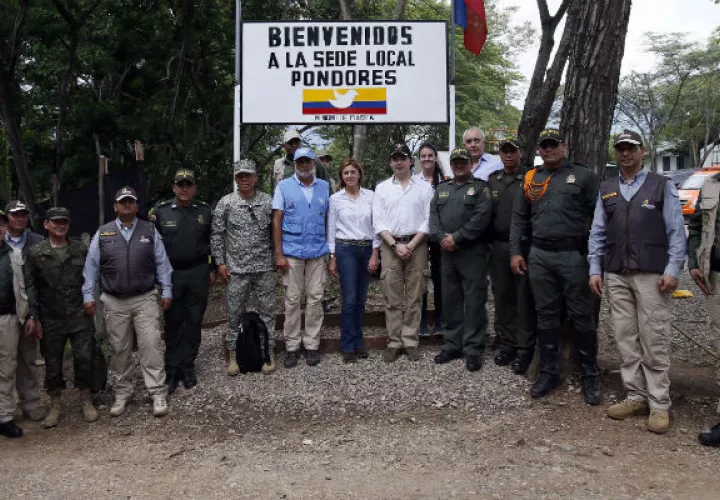 Los miembros de las Farc están en proceso de desarme. FOTO/EFE