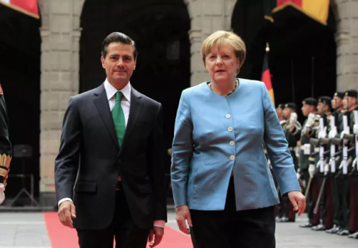 Merkel (d) y Peña Nieto. Foto: EFE