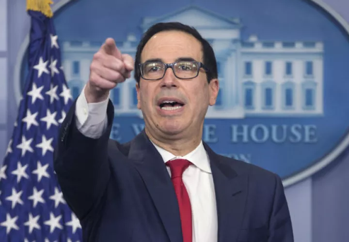 Secretario del Tesoro Steven Mnuchin. FOTO/EFE