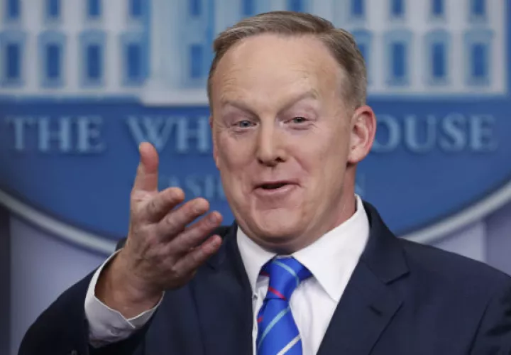 Portavoz de la Casa Blanca, Sean Spicer. FOTO/AP
