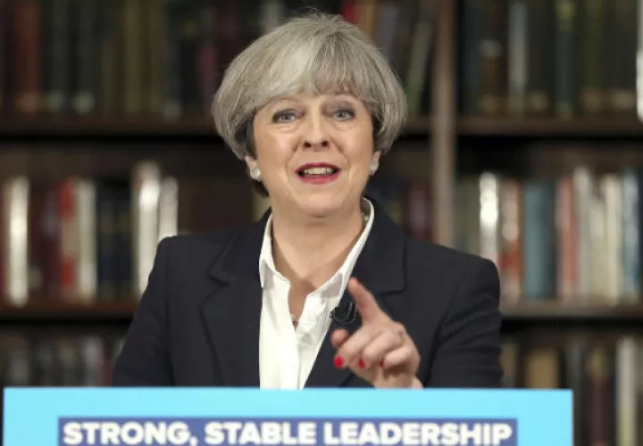 Theresa May,  primera ministra británica. Foto/ AP