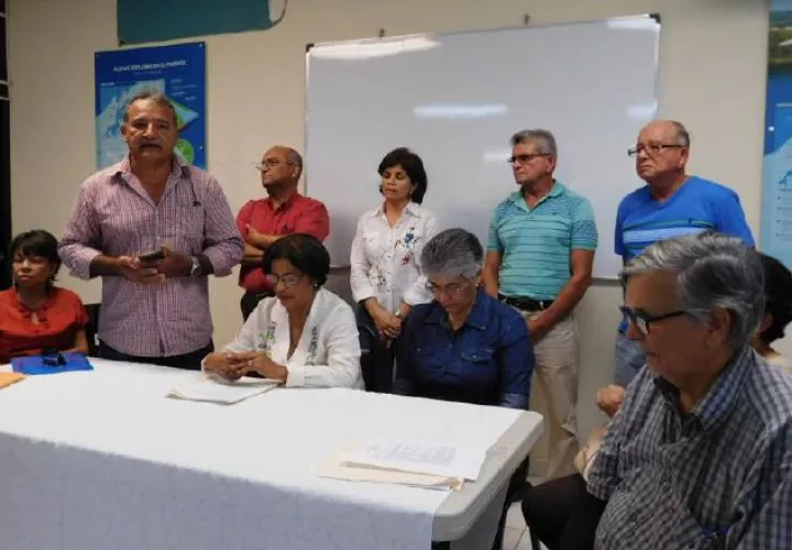 Miembros del Comité Guararé Primero  que se oponen a que se ubique la planta de tratamiento. Zenaida Vásquez 