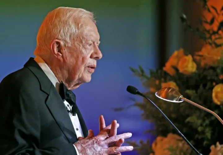 El exmandatario Jimmy Carter, de 92 años, permanece en un centro médico. /Foto AP 