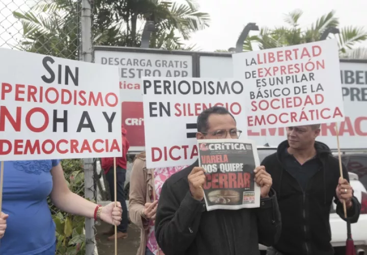 Según expertos, con la situación que viven Gese y Epasa se está vulnerando un derecho fundamental como lo es informar. Víctor Arosemena