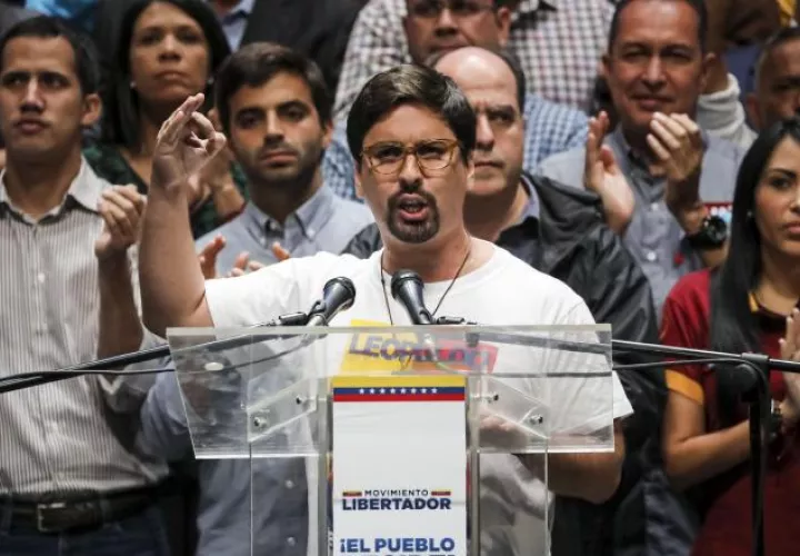 Primer vicepresidente del Parlamento Freddy Guevara, es el vocero de la MUD. /Foto EFE