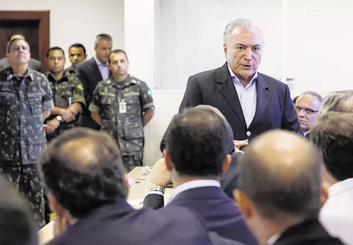 El presidente brasileño Michel Temer, enfrenta varias denuncias. /Foto EFE