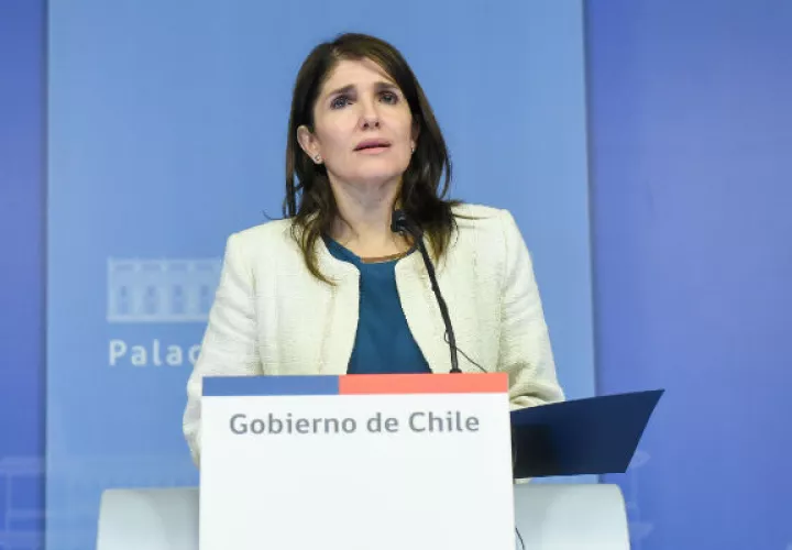 Paula Narváez, vocera del gobierno chileno. Foto: EFE.